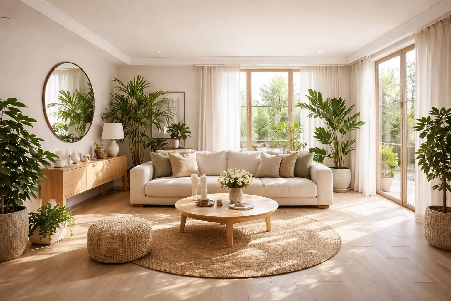 découvrez comment l'agencement feng shui et l'utilisation de miroirs décoratifs peuvent agrandir visuellement votre espace, apportant harmonie et luminosité à votre intérieur.