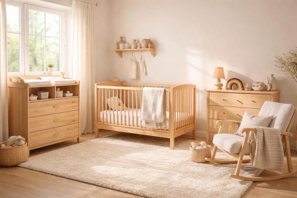 découvrez comment créer une chambre bébé douce et évolutive avec le mobilier combelle et les textiles en coton bio petit bateau, alliant confort, sécurité et design naturel pour votre enfant.