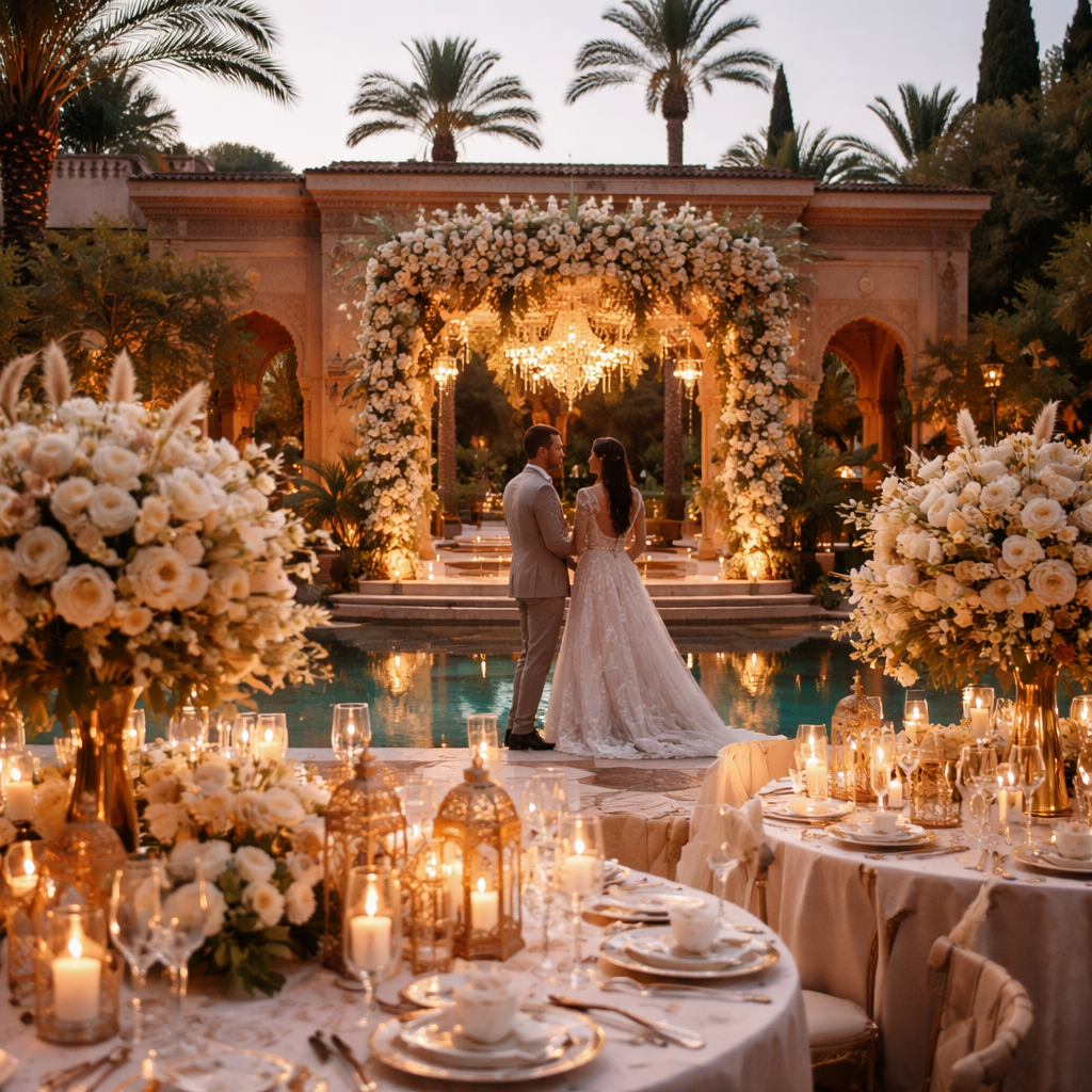 Réception de mariage à Marrakech